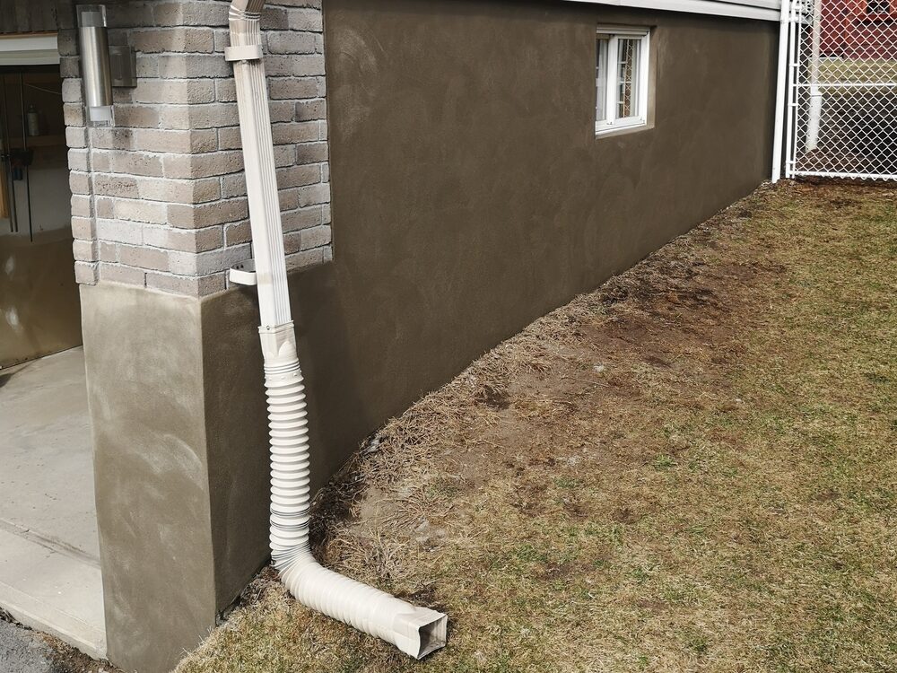 parging of a house foundation edited