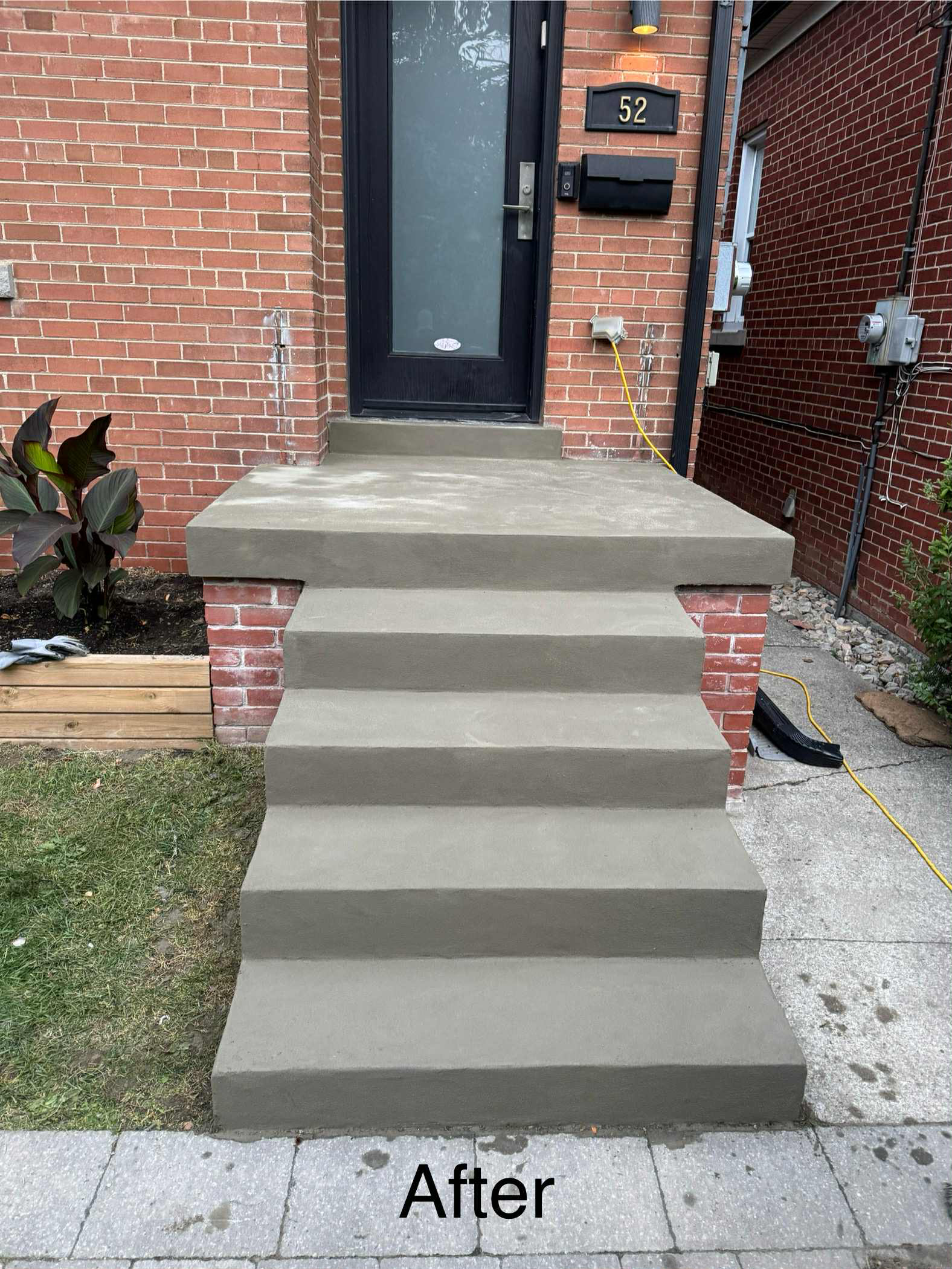 after repairing a porch & steps